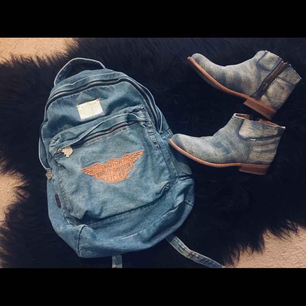 Matisse Denim Booties Sz 8